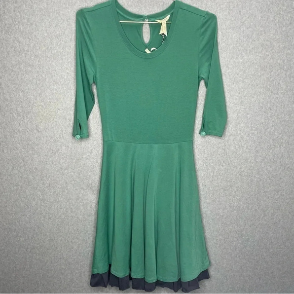 Matilda Jane x Joana Gaines Farmhouse Modest Dress Tiered Layered Jersey Knit - Picture 2 of 8